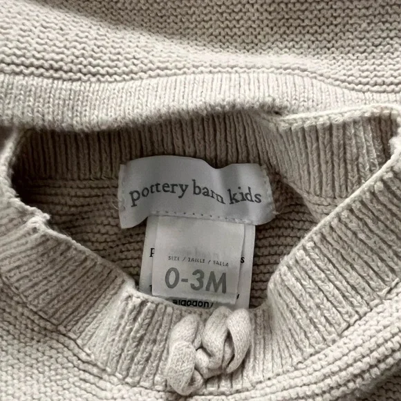 Pottery Barn Kids Cream Knit Matching Set - Picture 4 of 4